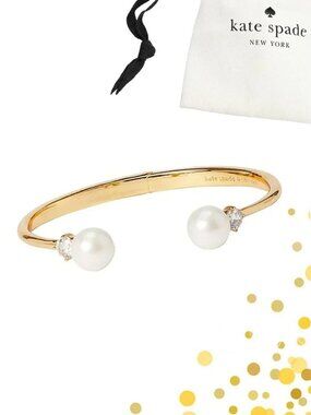 kate spade Pearls of Wisdom Hinged Cuff Bracelet
